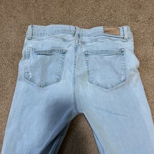 Light wash Paige Distressed Skinny Jeans